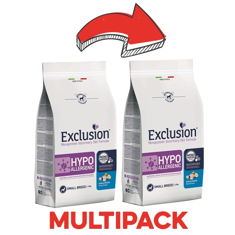 Exclusion Diet Hypoallergenic Pesce e Patate Small Breed per Cani - immagine 3