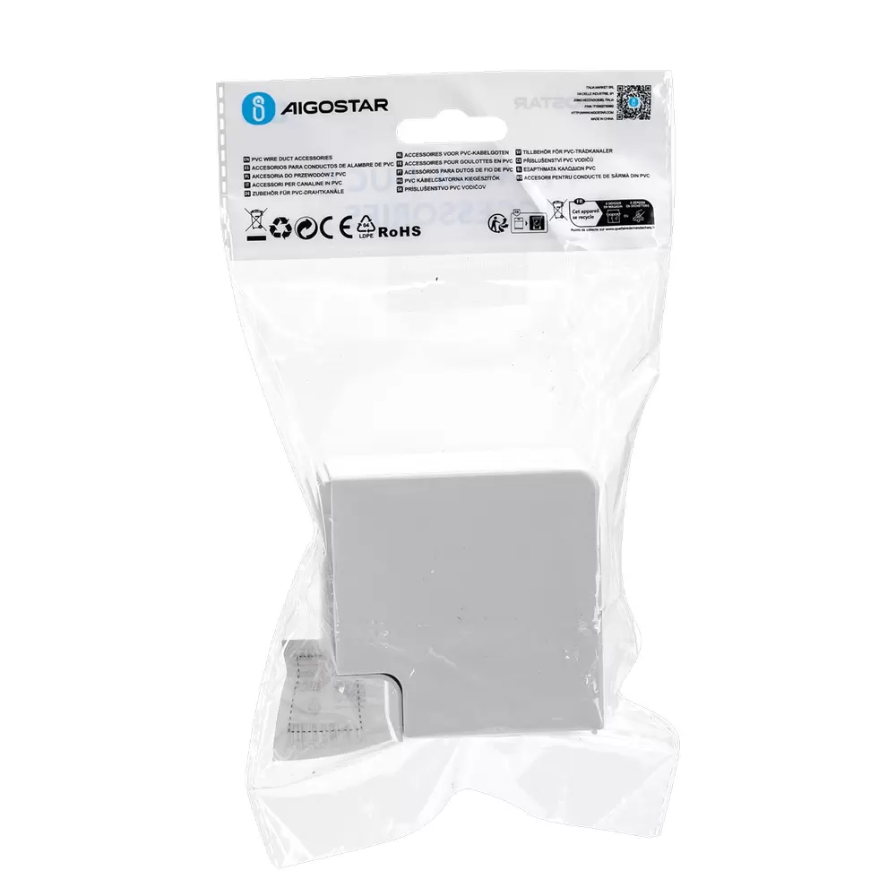 Angolo interno 90° per Canalina 60x40mm bianca 2pz Aigostar - immagine 6