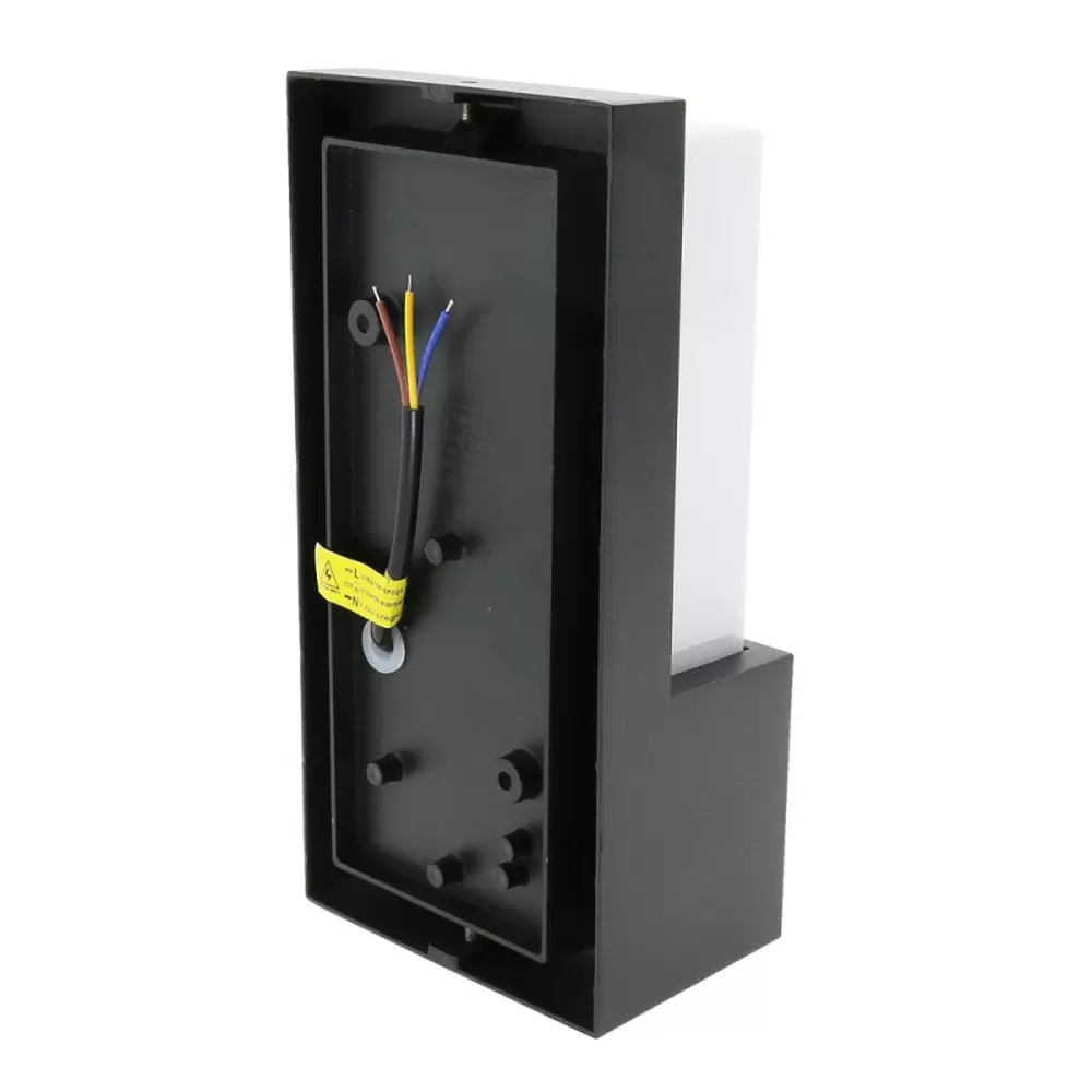 Applique Led da parete Fit 10W Nero IP54 Bianco caldo 3000K M LEDME - immagine 3