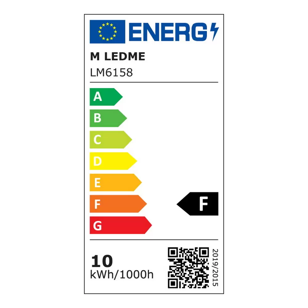 Applique Led da parete Fit 10W Nero IP54 Bianco caldo 3000K M LEDME - immagine 5