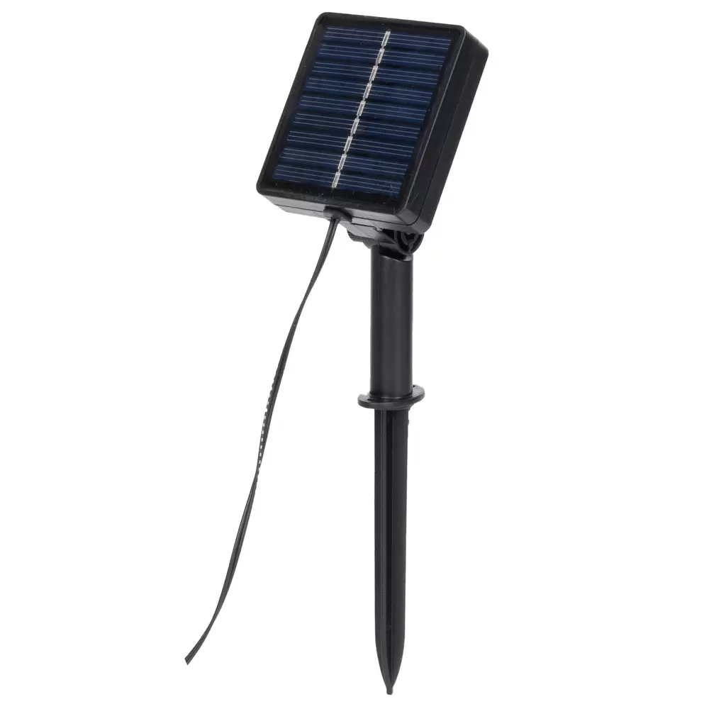 Catena decorata con foglie di edera a energia solare 50 Led 5 metri Bianco caldo Aigostar - immagine 5