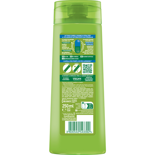 Fructis Shampoo Forti Brillanti 2 in 1 250 ml - immagine 2