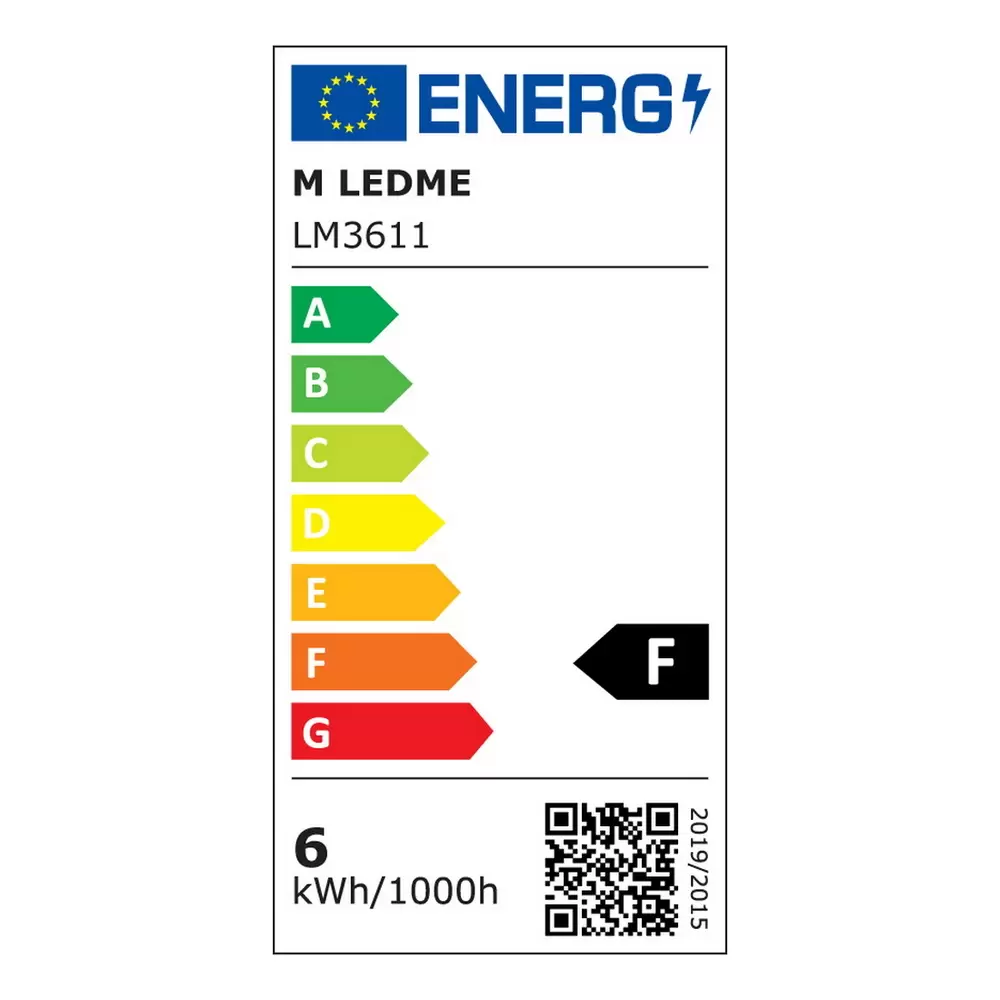 Modulo Faretti Led lineare da binario magnetico 16mm 6W nero orientabile 12cm Bianco caldo 3000K M LEDME - immagine 4