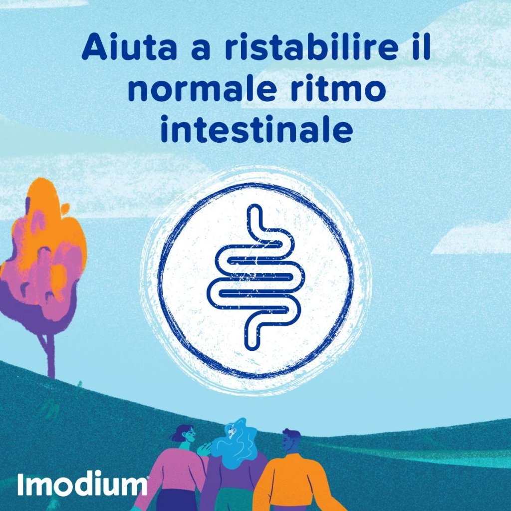 Imodium 2 mg Loperamide Cloridrato 12 Capsule Rigide - immagine 3